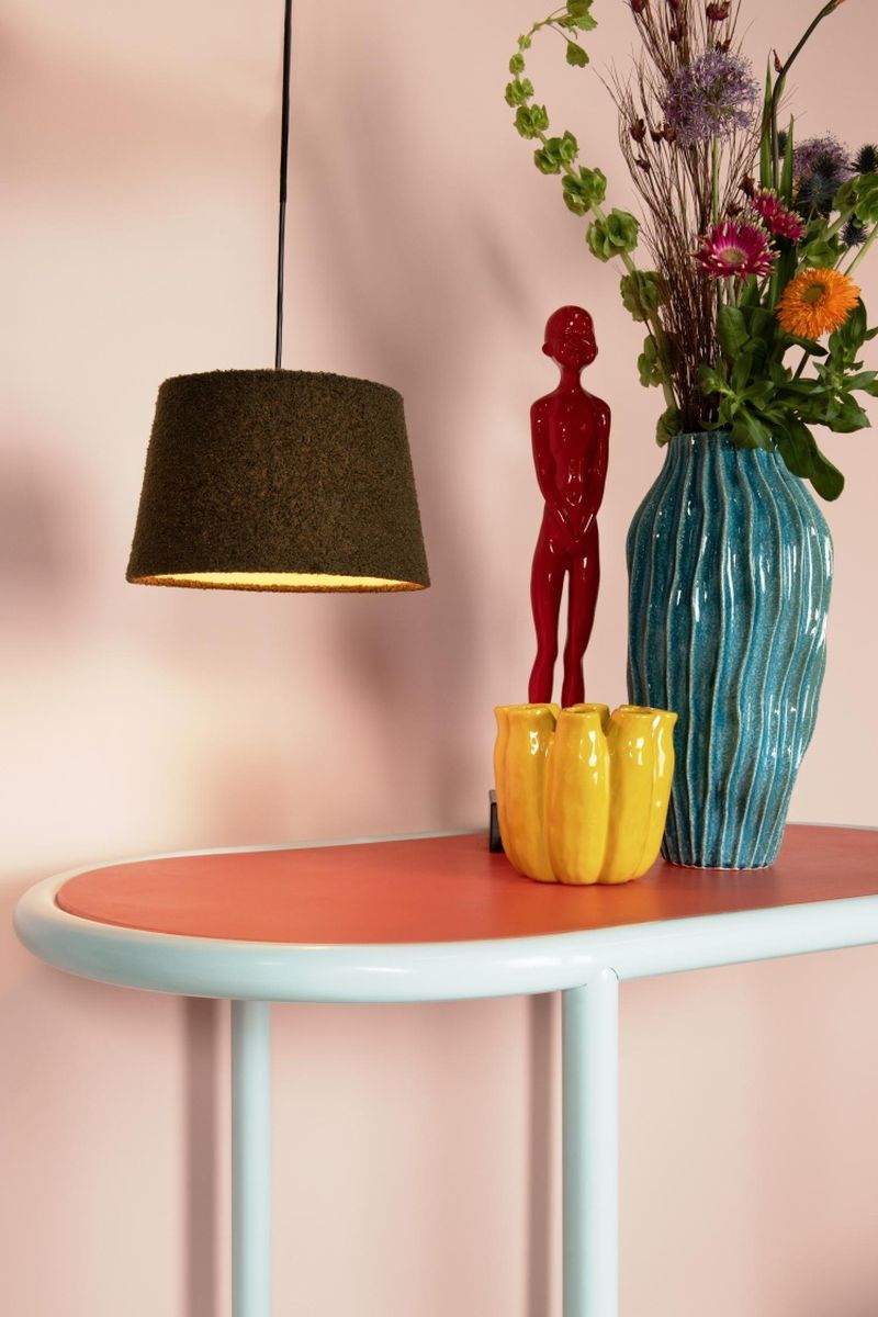 Lucide WOOLLY - Závesné svietidlo - Ø 28 cm - 1xE27 - Zelené